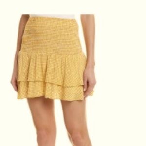 SAGE THE LABEL POSITANO SKIRT YELLOW MEDIUM